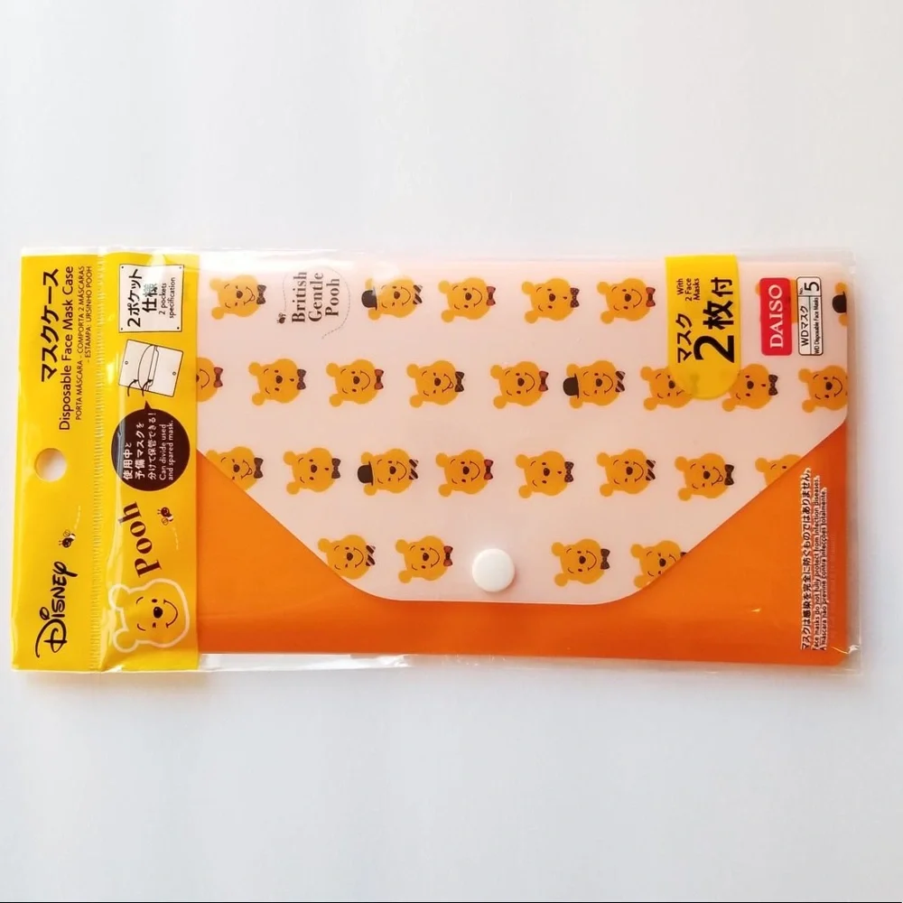 DISNEY WINNIE THE POOH DISPOSABLE FACE MASK CASE